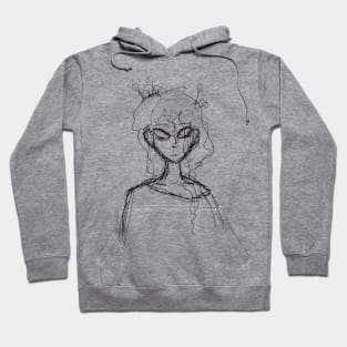 Swamp Girl - Black Outline Hoodie